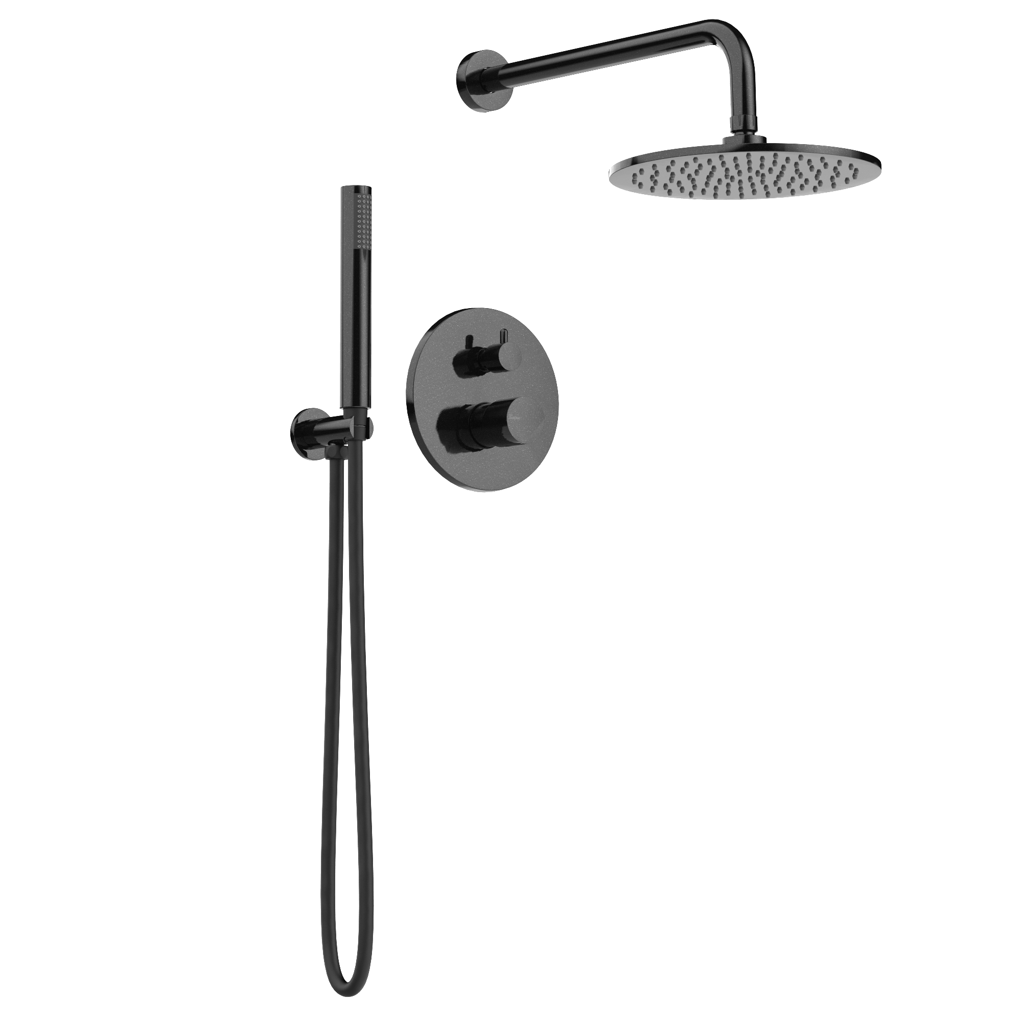 Pack de ducha empotrado 2 vías con rociador de pared Veritas — detalle 1 · Casa Buades