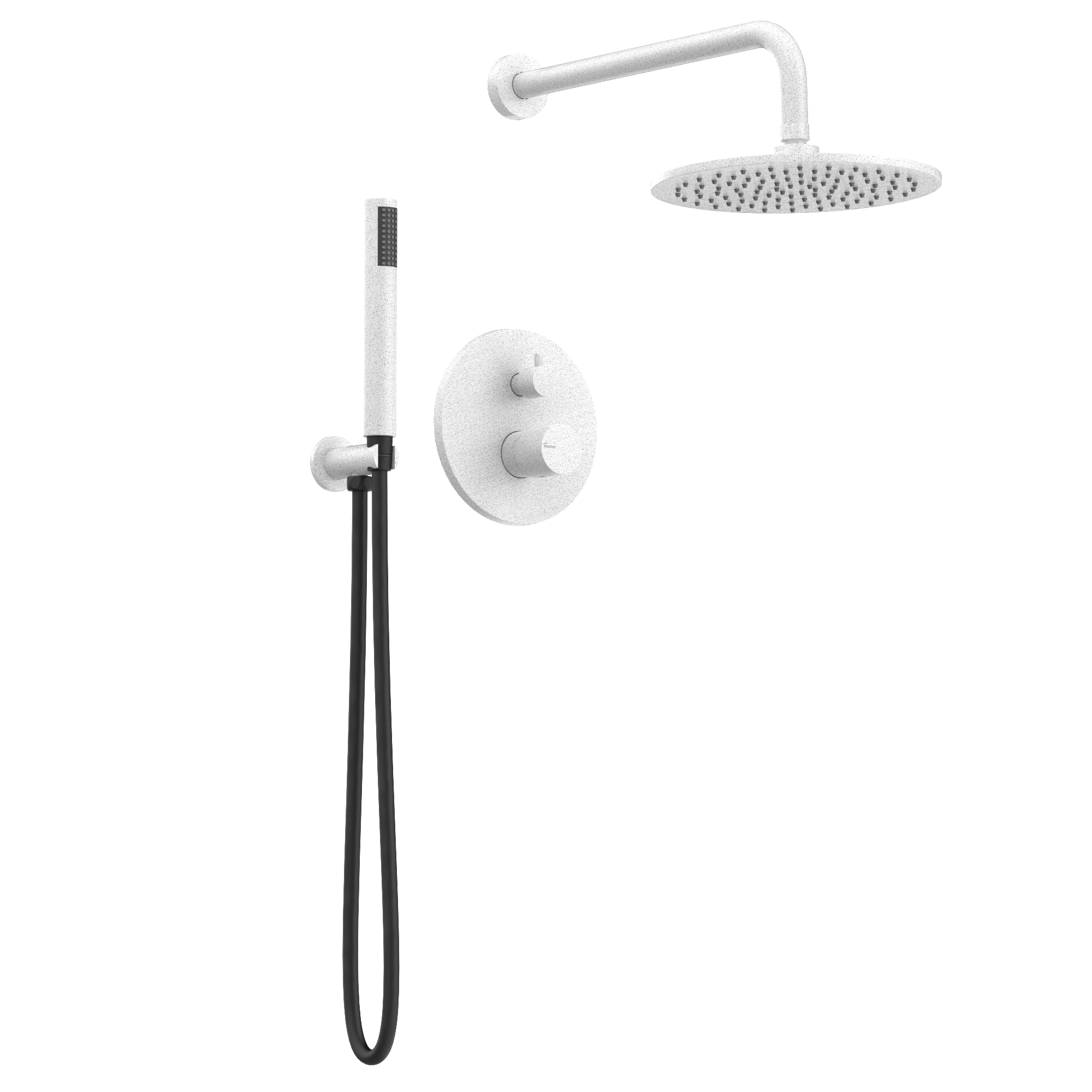 Pack de ducha empotrado 2 vías con rociador de pared Veritas — detalle 3 · Casa Buades