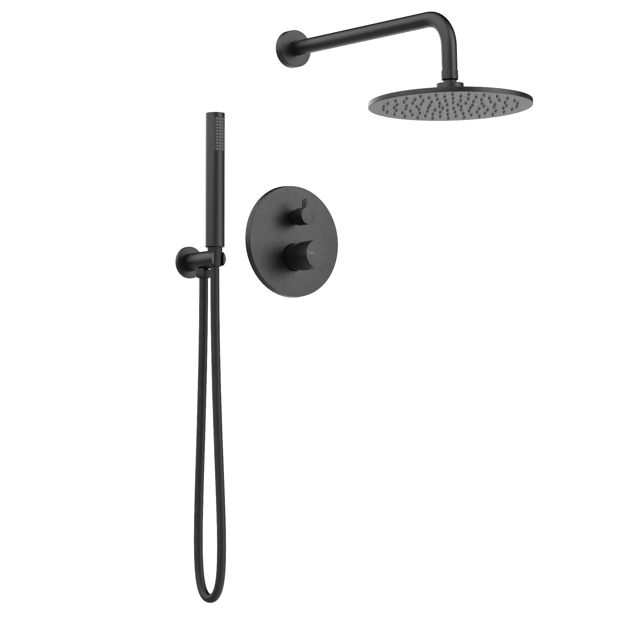 Pack de ducha empotrado 2 vías con rociador de pared Veritas — detalle 13 · Casa Buades