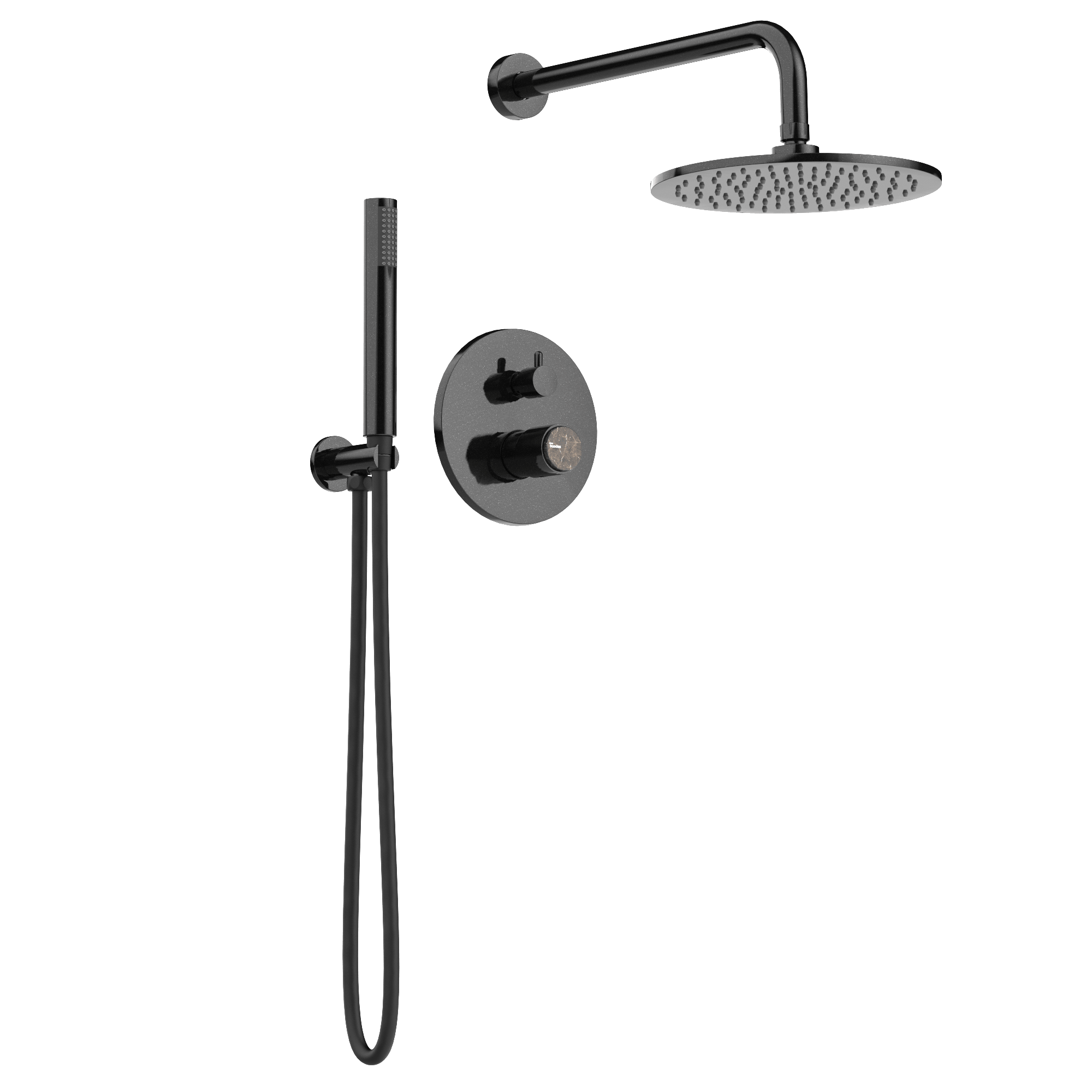 Pack de ducha empotrado con rociador de pared Veritas — Casa Buades