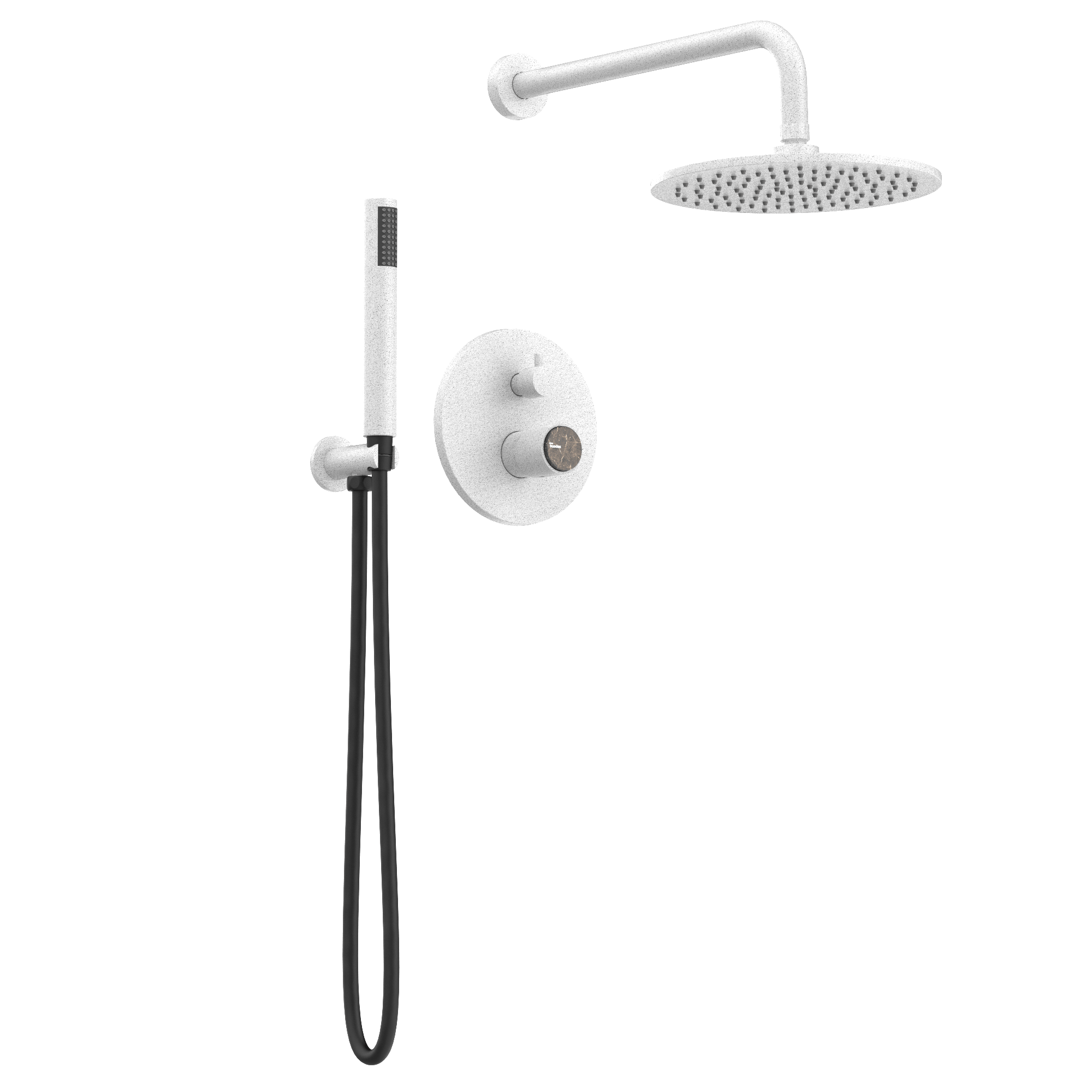 Pack de ducha empotrado con rociador de pared Veritas — Casa Buades