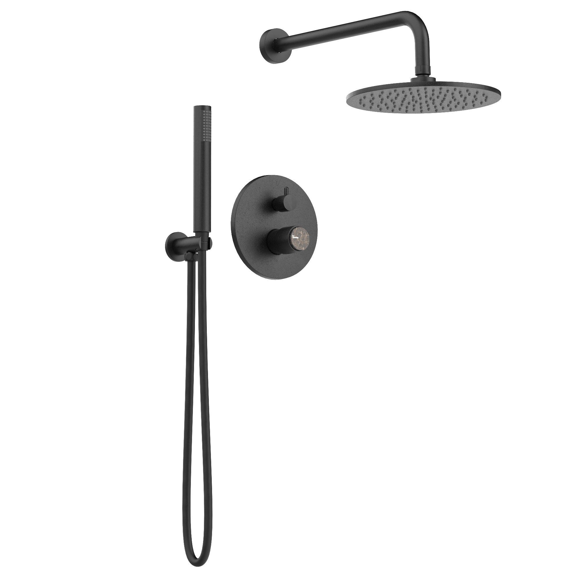 Pack de ducha empotrado con rociador de pared Veritas — Casa Buades