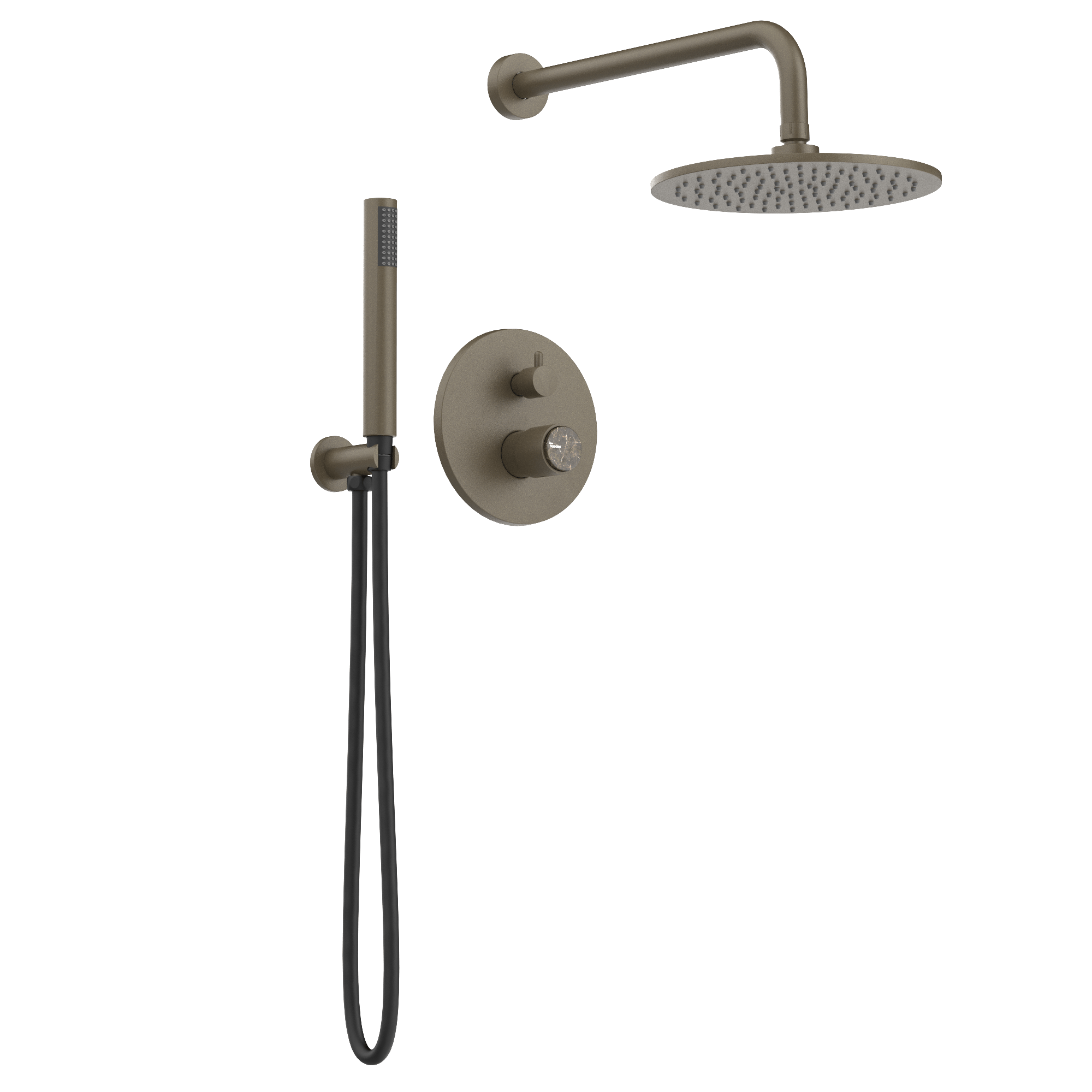 Pack de ducha empotrado con rociador de pared Veritas — Casa Buades